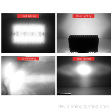 6 &quot;Flood Beam Chrom-LED-Fahrlampen